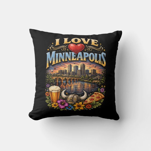 Almofada I Love Minneapolis (Frente)