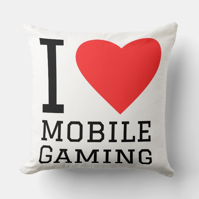 Almofada I love mobile gaming (Frente)