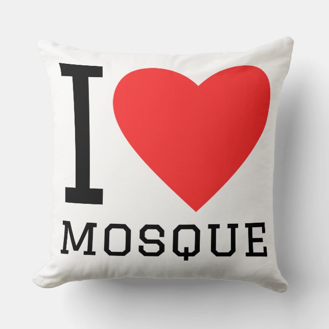 Almofada I love mosque (Frente)