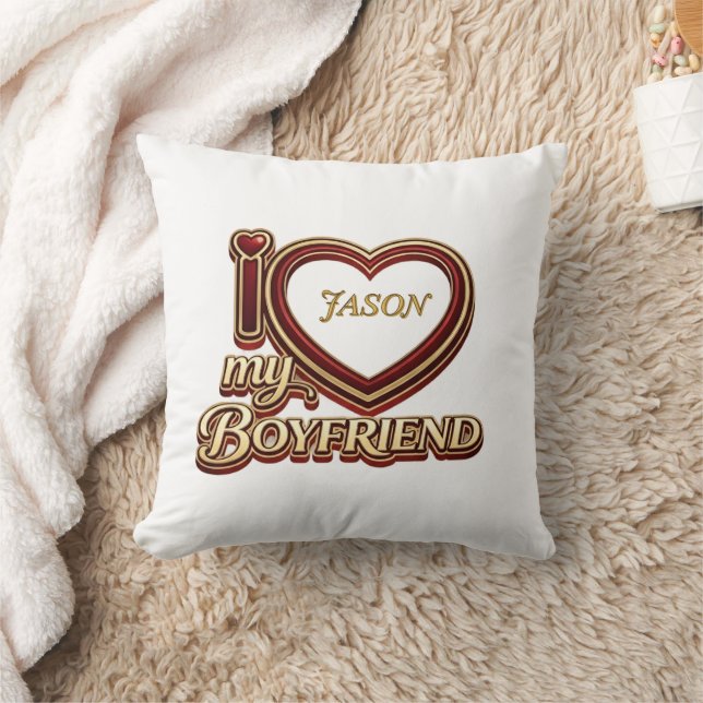 Almofada I Love My Boyfriend Custom (Cobertor)