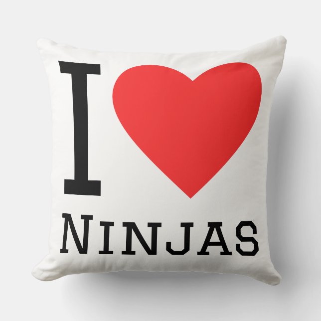 Almofada I love ninjas (Frente)