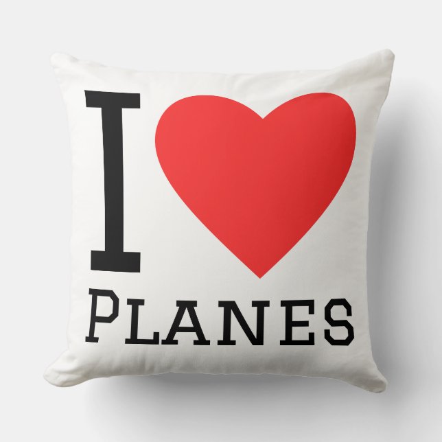 Almofada I love planes (Frente)