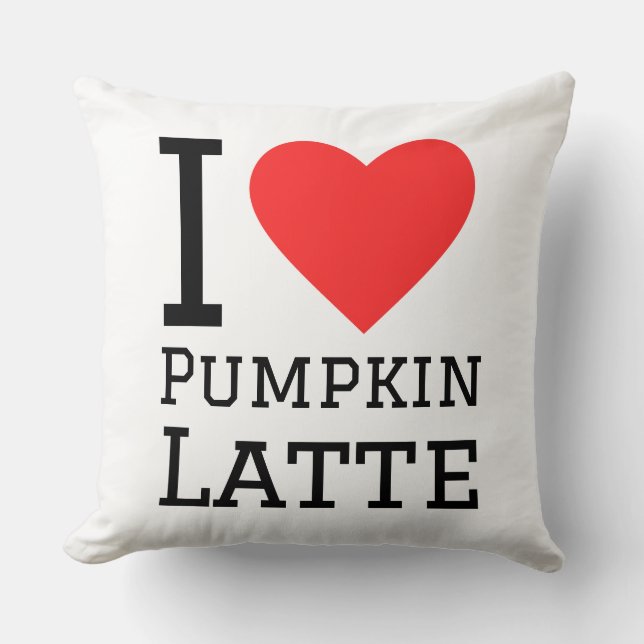Almofada I love pumpkin latte (Frente)