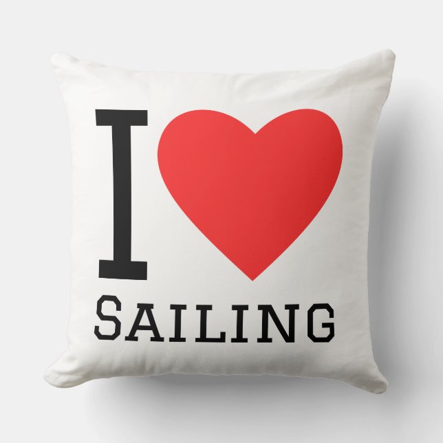 Almofada I love sailing (Frente)