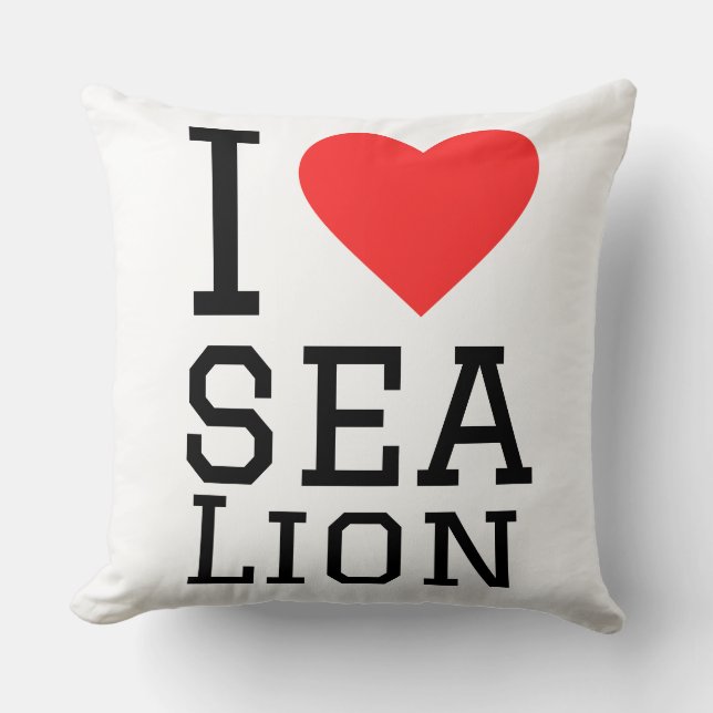 Almofada I love sea leon (Frente)
