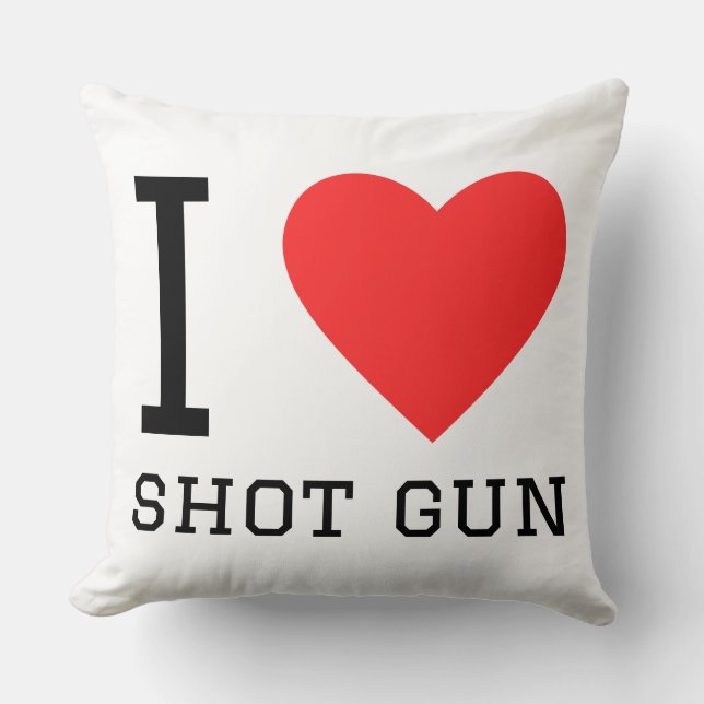 Almofada I love shot gun (Frente)
