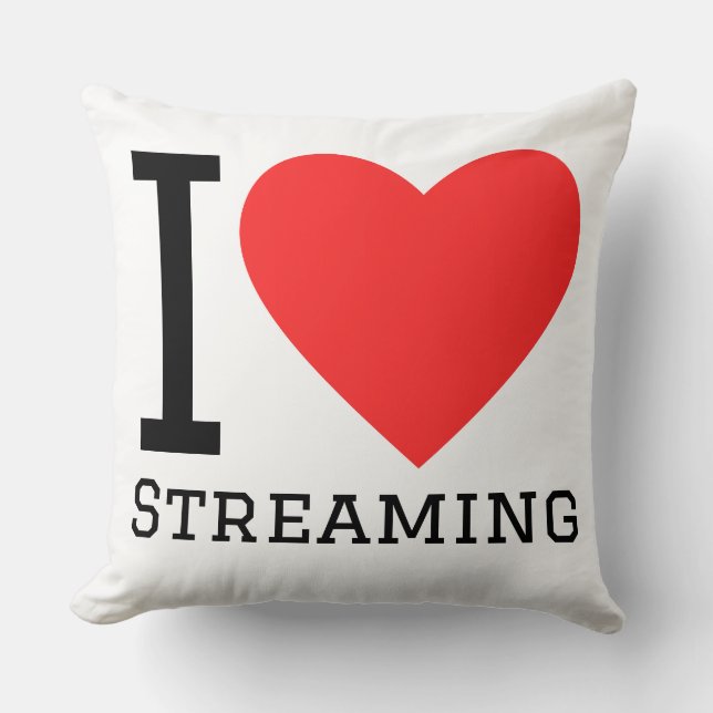 Almofada I love streaming (Frente)