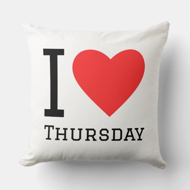 Almofada I love Thursday  Square Sticker (Frente)