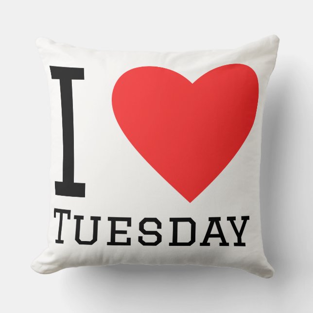 Almofada I love tuesday (Frente)
