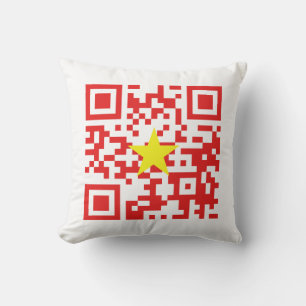 Almofada I Love Vietnam (Tôi Yêu Viet Nam) Flag QR