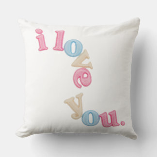 Almofada "i love you" Patch Art Pillow | Aesthetic Home Dec