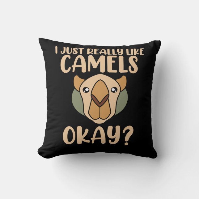 Almofada I Really Like Camels Animal Lover Camel Pet Owner (Frente)