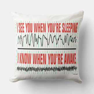 Almofada I See You When You're Sleeping Throw Pillow