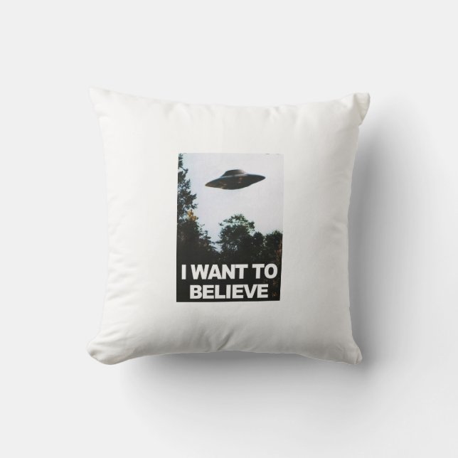 Almofada I want to believe (Frente)
