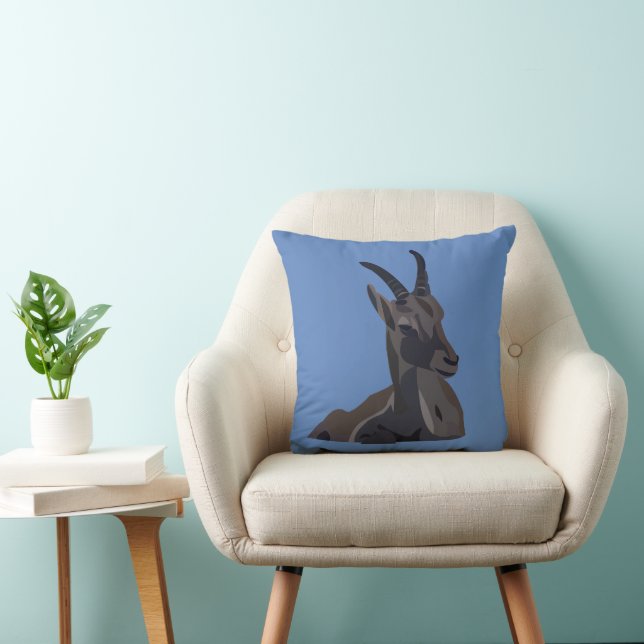 Almofada Ibex Goat Animal Art (Cadeira)
