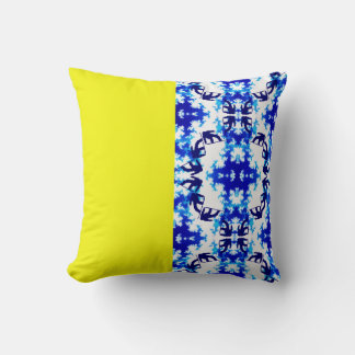 Almofada Ice Blue Snowboarder Sky Amarelo Esporte de Neve