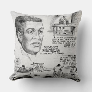 Almofada Ícone da História Negra: Benjamin Banneker, Cienti