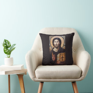 Almofada Ícone Ortodoxo de Jesus Cristo Pantocrator l