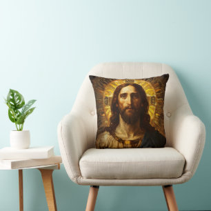 Almofada Ícone Religioso Cristo de Jesus
