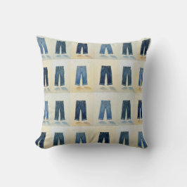 Almofada Ícones índios Painterly Denim Art Denimhead