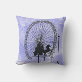 Almofada Iconic London Attração Caneta e Ink Blue Violet