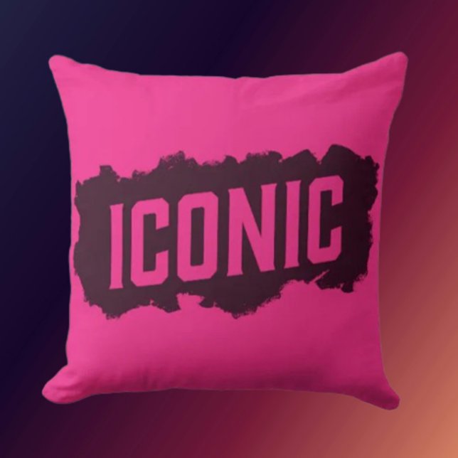 Almofada ICONIC Statement Throw Pillow (Criador carregado)