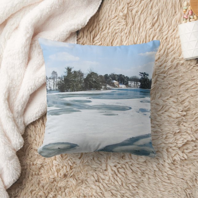 Almofada Icy English Lake - Throw Personalizado (Cobertor)