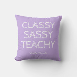 Almofada Ideia de Presente Personalizado Roxo para Professo