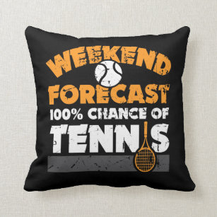 Almofada Ideia do presente do tênis - o fim de semana