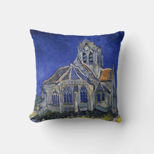 Almofada Igreja em Auvers por Van Gogh Pintura 