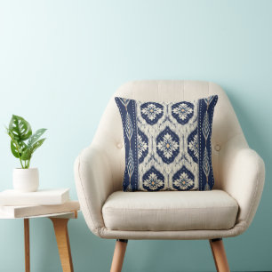 Almofada Ikat Floral Paisley Pattern