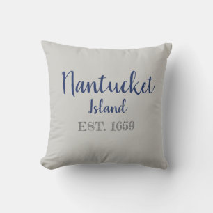 Almofada Ilha Nantucket Estabeleceu o Travesseiro decorativ