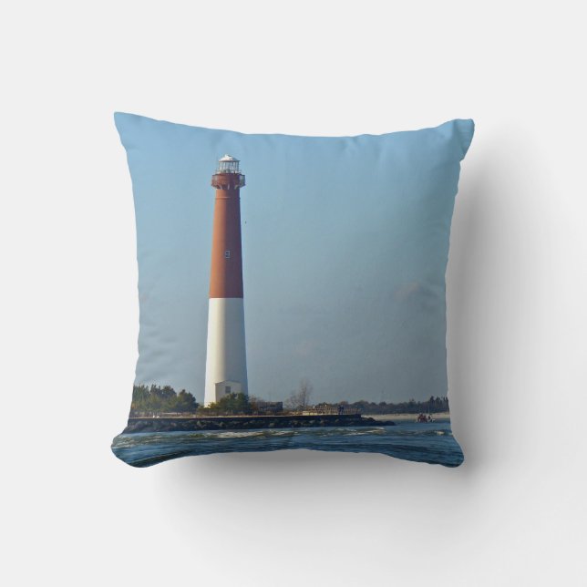 Almofada Ilha New-jersey de Long Beach do farol de Barnegat (Frente)