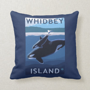 Almofada Ilha, WashingtonOrca e vitela de Whidbey
