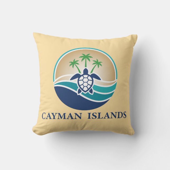 Almofada Ilhas Cayman Caribe (Frente)