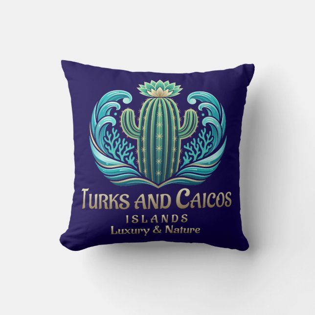 Almofada Ilhas Turcas e Caicos (Frente)