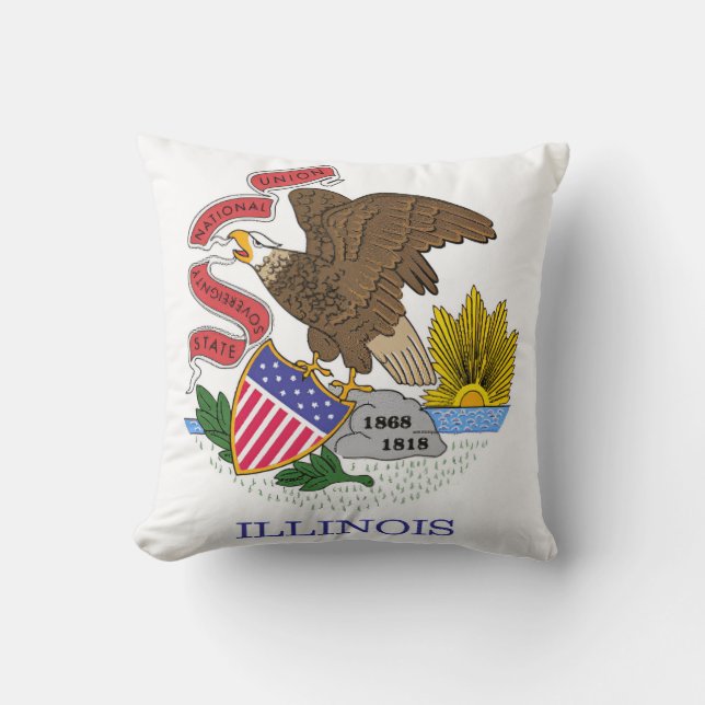 Almofada Illinois Flag (Frente)