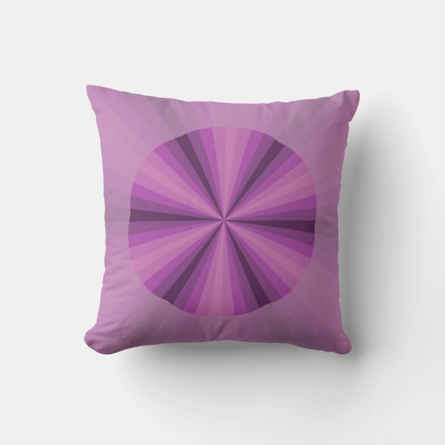 Almofada Illusão óptica Travesseiro roxo (Frente)