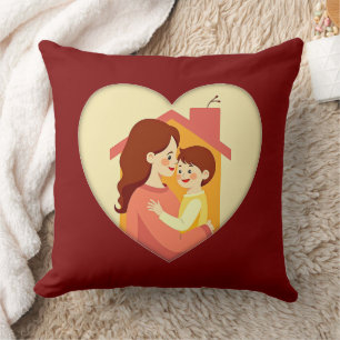 Almofada Illustration of the love between mother and daught