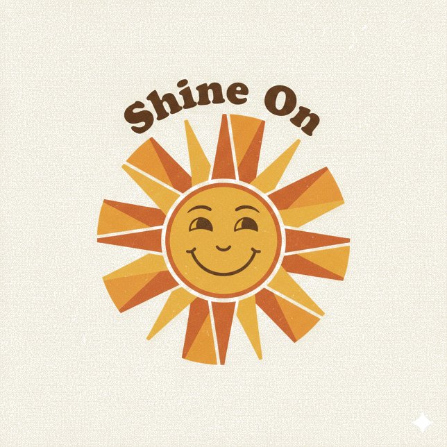 Almofada Illustration Throw Pillow –“Shine On” Motivational (Criador carregado)