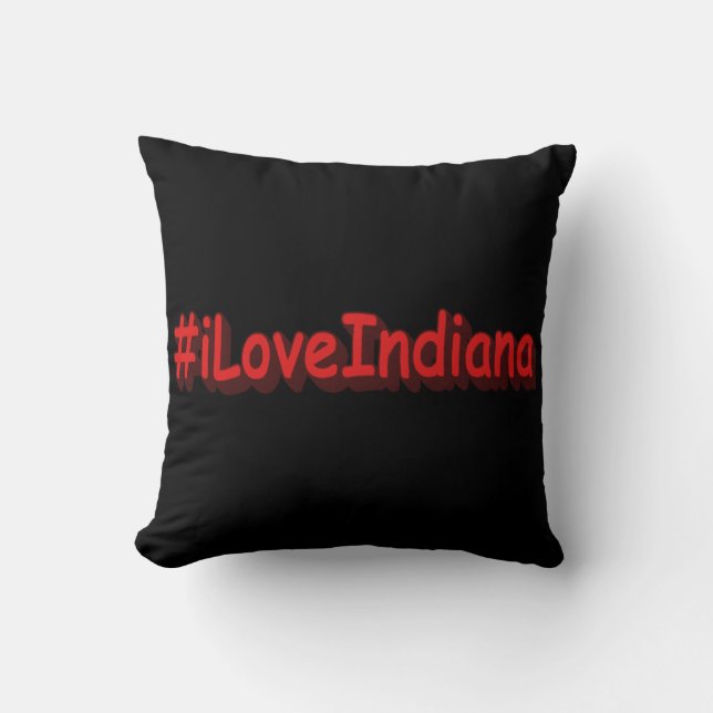 Almofada "#iLoveIndiana " Design bonito. Comprar Agora (Frente)