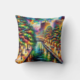 Almofada "Iluminação de Natal: Passeio Ribeirinho de San An