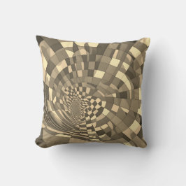 Almofada Ilusão minimalista: padrão de quadro de verificaçã