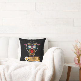 Almofada Ilustração da Tipografia de Verão