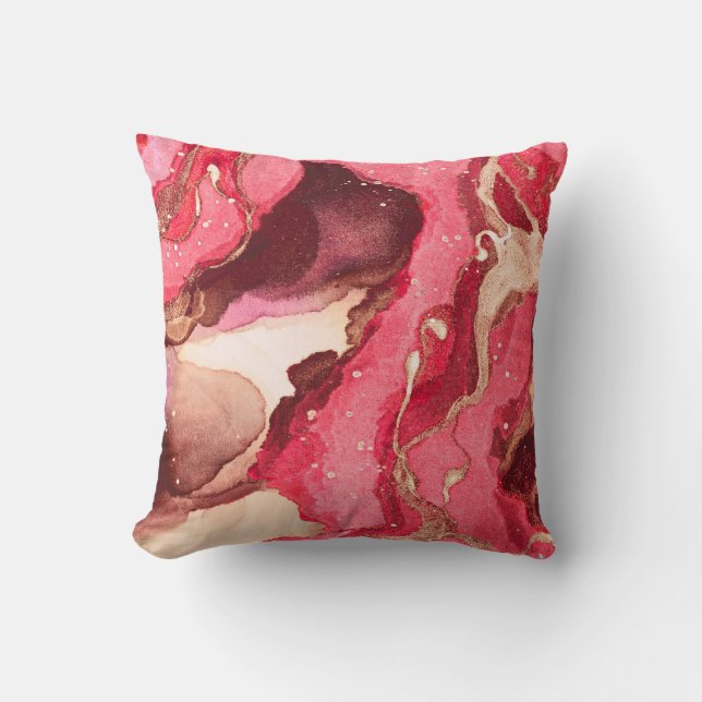 Almofada Ilustração de Batik de cinza. Textura Branca de Se (Frente)