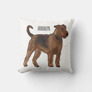 Almofada Ilustração de desenho animado de cão Airedale terr
