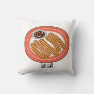 Almofada Ilustração de desenho animado de Churro