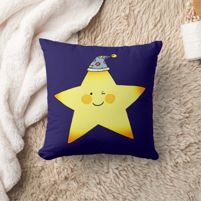 Almofada Ilustração de desenho animado de estrela sonolenta (Cobertor)