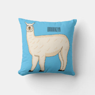 Almofada Ilustração de desenho animado de Llama