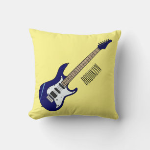 Almofada Ilustração de desenho de guitarra elétrica